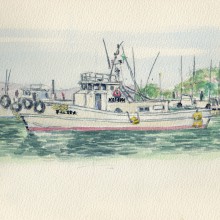 仙台新港の漁船