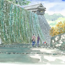 熊本城　不開門への道