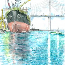 博多漁港界隈　造船所
